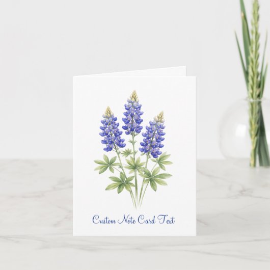 Fleurs de Lupin Bleu Texas Art Élégant (Devant)