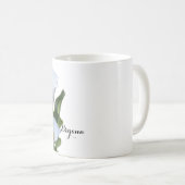 Fleurs de lys calla Mug de café floral élégant (Devant droit)