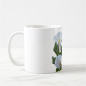 Fleurs de lys calla Mug de café floral élégant (Gauche)