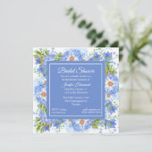 Fleurs de maïs Invitation Carré de douche nuptiale (Debout devant)