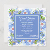 Fleurs de maïs Invitation Carré de douche nuptiale (Devant)