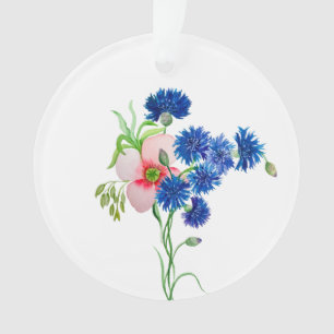 Fleurs de maïs mignonnes aquarelles