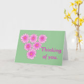 Fleurs de maman rose Penser à vous Cartes (Fleur jaune)