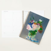 Fleurs de manet dans un vase de cristal (Devant avec enveloppe)