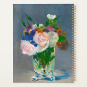 Fleurs de manet dans un vase de cristal (Dos)