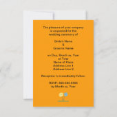 Fleurs de marbre Jaune & Bleu Faisy Invitations (Dos)