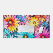 Fleurs de marguerite Abstraites colorées (Clavier et souris)