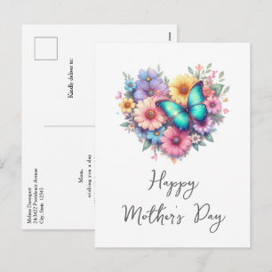 Fleurs de marguerite avec une carte de fête des mè