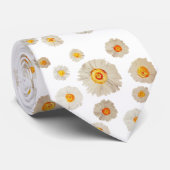 Fleurs de marguerite blanche, cravate de (Roulé)