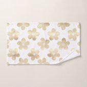 Fleurs de marguerite en or blanc rétro (Serviette à main)