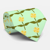 Fleurs de marguerite jaune Cravate florale (Roulé)