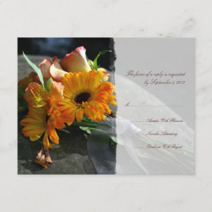 Fleurs de marguerite jaune Mariage RSVP