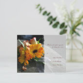 Fleurs de marguerite jaune Mariage RSVP (Debout devant)