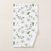 Fleurs de marguerite magnifique imprimé floral (Serviette à main)