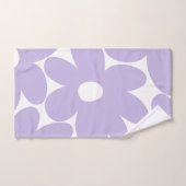 Fleurs de marguerite rétro en lavande #1 #floral # (Serviette à main)