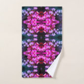 Fleurs de marguerite rose africaine Art Abstrait (Serviette à main)