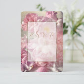 Fleurs de mariage - R S V P, Carte de réponse (Debout devant)