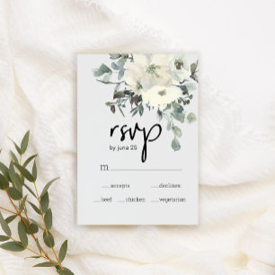 Fleurs de mariage RSVP Roses blanches ivoire