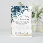 Fleurs de marine et Carte de remerciements de mémo (Debout devant)