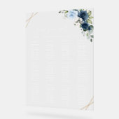 Fleurs de marine, Fleurs bleues, Plan de table de (Angle)