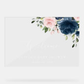 Fleurs de marine, Fleurs roses, Baby shower Bienve (Recto)