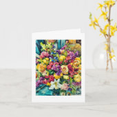 Fleurs de Marla .... carte (Fleur jaune)