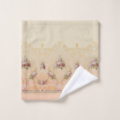 Fleurs de marron élégantes et Filigree d'or (Gant de toilette)