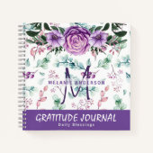 Fleurs de Menthe Violette Journal de Gratitude et  (Devant)