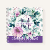 Fleurs de Menthe Violette Journal de Gratitude et (Devant)