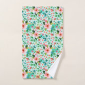 Fleurs de mer colorées motif (Serviette à main)