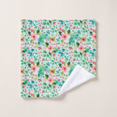 Fleurs de mer colorées motif (Gant de toilette)