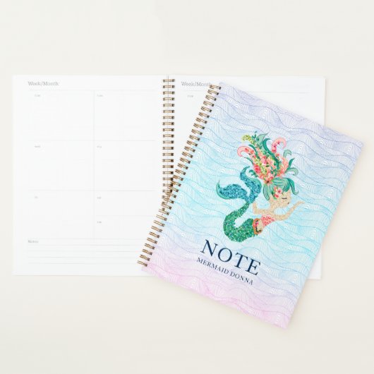 Fleurs de mer colorées sirène (Devant avec enveloppe)