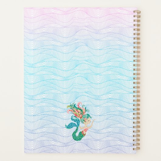 Fleurs de mer colorées sirène (Dos)