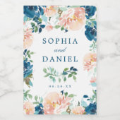 Fleurs de minuit Mariage Faveurs Mini Étiquettes d (Étiquettes simples)