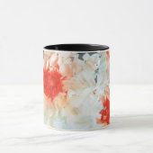 Fleurs de Mug Blanc Noir Cubiste (Centre)