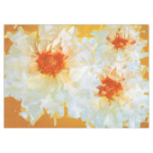Fleurs de nappes Cubiste blanc orange (Devant (Horizontal))