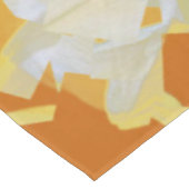 Fleurs de nappes Cubiste blanc orange (Angle)