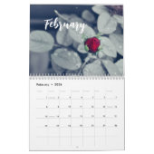 Fleurs de nature moderne / calendrier photo person (Feb 2026)