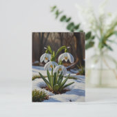 Fleurs de neige Carte postale (Debout devant)