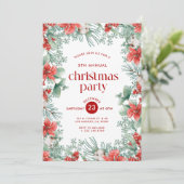 Fleurs de Noël Invitation à la fête du cadre (Debout devant)