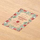 Fleurs de Noël Invitation à la fête du cadre (Poser)