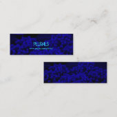 Fleurs de nuit bleues Cartes de visite (Devant / Derrière)