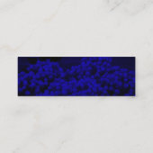 Fleurs de nuit bleues Cartes de visite (Dos)