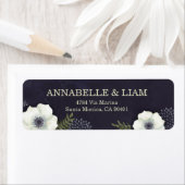 Fleurs de nuit d'été Étiquette de adresse Mariage (En situation)