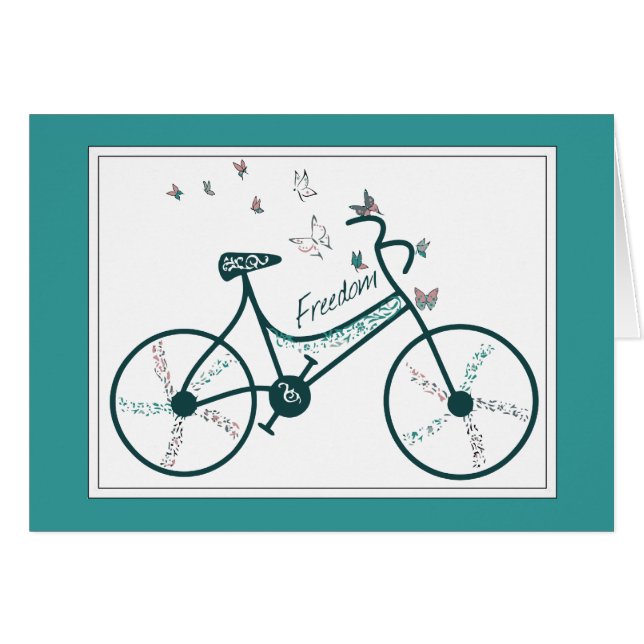 Fleurs de papillons délicates et fans de vélos de  (Devant horizontal)