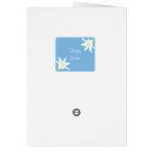 Fleurs de Pâques sur bleu clair (Dos)