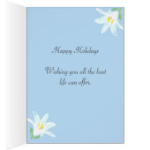 Fleurs de Pâques sur bleu clair (Intérieur (Droit))