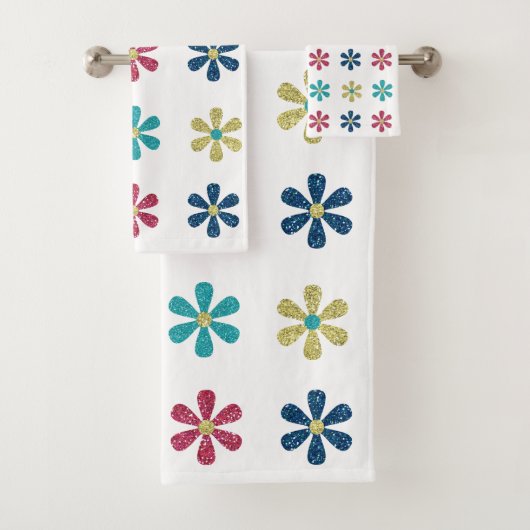 Fleurs de Parties scintillant dorées modernes et t (En situation)