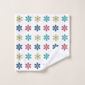 Fleurs de Parties scintillant dorées modernes et t (Gant de toilette)