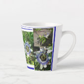 Fleurs de passion Collage Latte Mug (Droite)